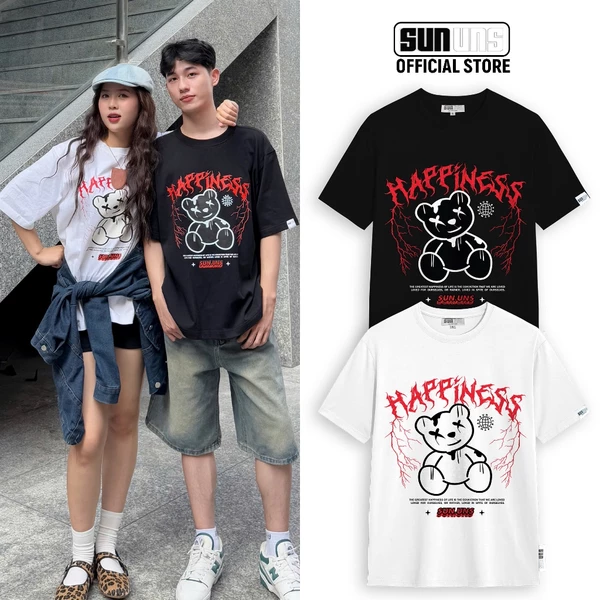 Áo Phông Local Brand Nam Nữ Unisex SUN Cổ Tròn Tay Ngắn Oversize 100% Cotton Áo Thun Nam Nữ Mã SUN25