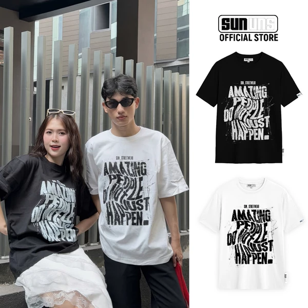 Áo Phông Local Brand Nam Nữ Unisex SUN Cổ Tròn Tay Ngắn Oversize 100% Cotton Áo Thun Nam Nữ Mã SUN35
