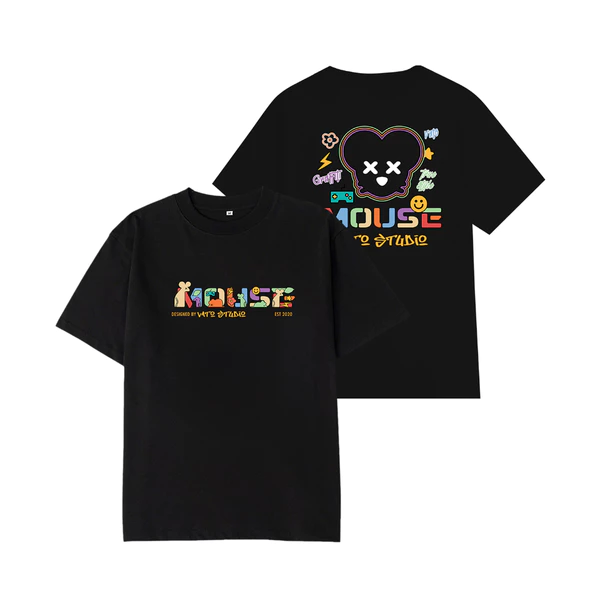 Áo thun Vato Mouse Color - Áo local brand, áo phông unisex cotton co giãn 2 chiều dáng suông, form rộng