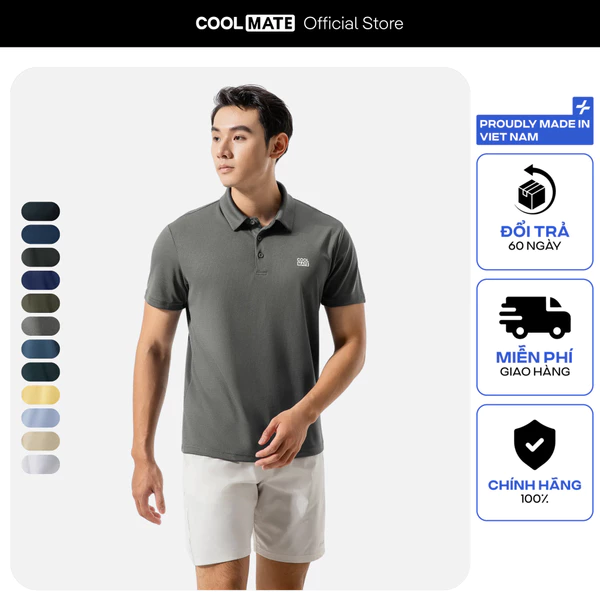 [MUA 3 GIẢM 12%]Áo Polo thể thao nam ProMax-S1 Logo thoáng khí thấm hút tốt Coolmate Livestream