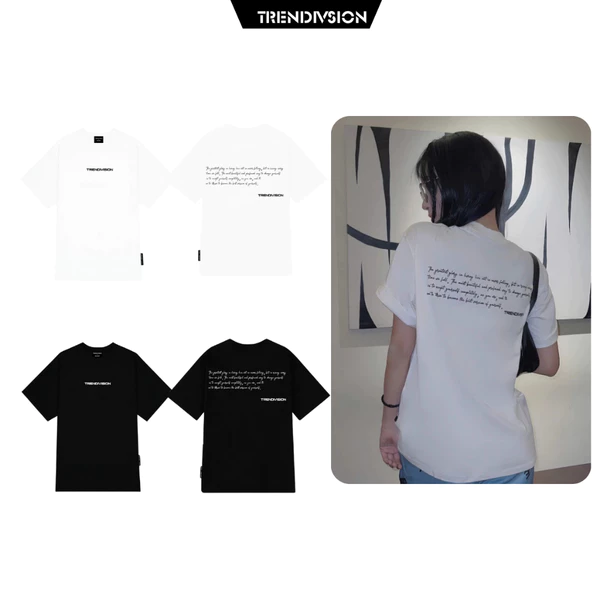 Áo thun Local Brand TRENDIVISION Cotton 100% Unisex Nam Nữ TD14 Form Rộng Tay Lỡ Oversize