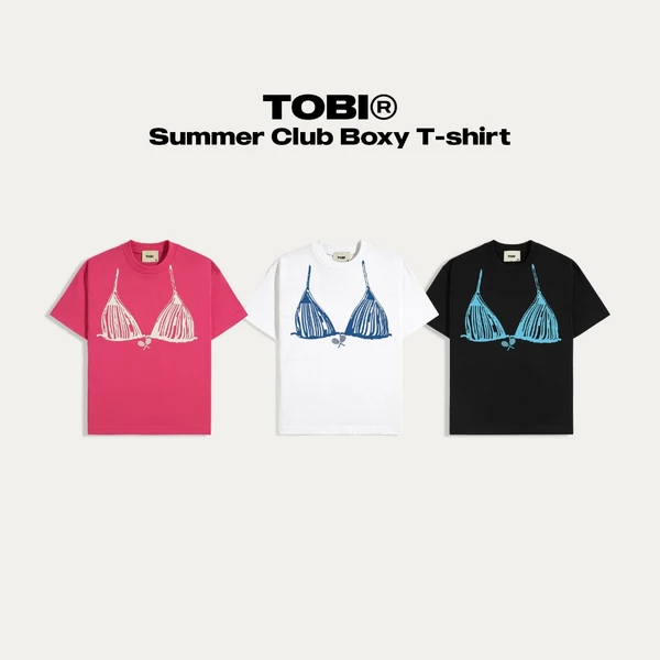 Áo Thun Đi Biển Mùa Hè Boxy TOBI