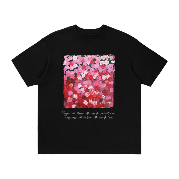 Hy vọng Hoa Hồng - Áo thun nam, nữ in tranh - Áo thun unisex cotton siêu thoáng mát