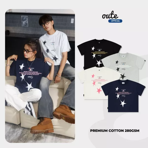 Áo Thun Form Boxy Outerity Glow Premium Cotton 280gsm Unisex Local Brand  / Dreamer Collecton
