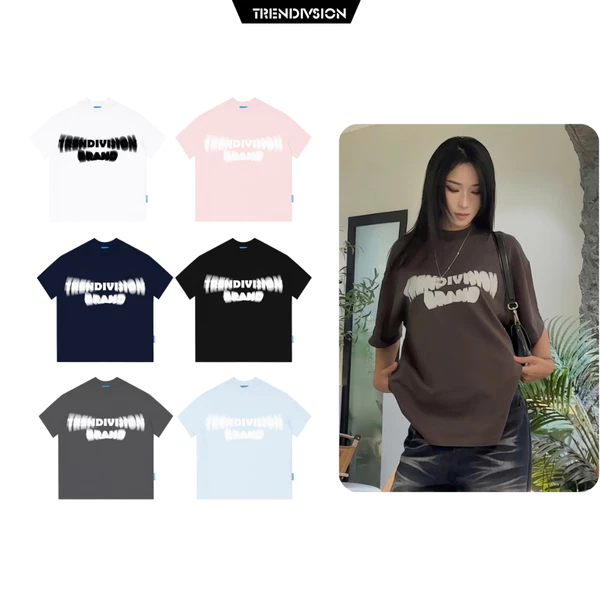 Áo Thun Form BOXY TRENDIVISION TD08, Áo phông Unisex nam nữ Cotton 260GSM Premium