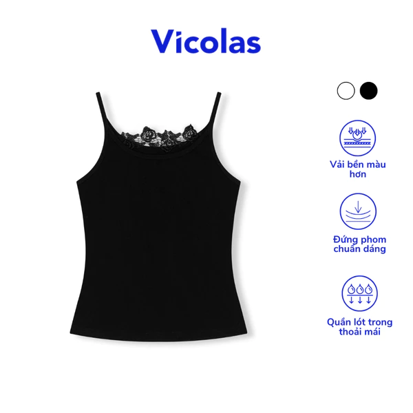 Áo hai dây nữ ren form ôm tôn dáng nữ tính Vicolas - VICO52