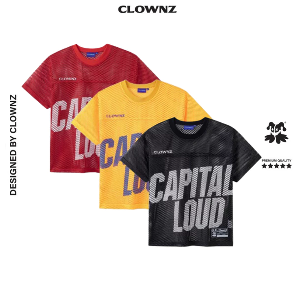 [VOUCHER 100L] Áo phông ClownZ Boxy Mesh T-shirt Capital áo đẹp cổ tròn vải mesh cao cấp áo thun nam nữ unisex