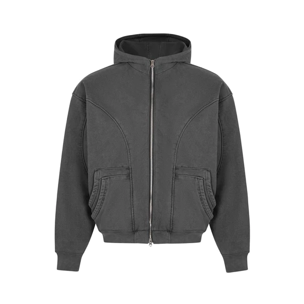 OUTBREAK - ÁO HOODIE DÂY KÉO SIÊU DÀY “POCKET WASH HOODIE ZIP”