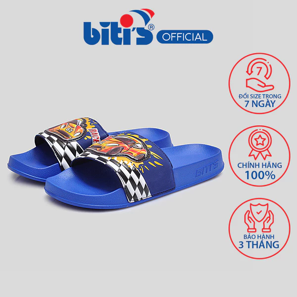 Dép Eva phun Bé trai Biti's BEB004300XDD (Xanh dương đậm)