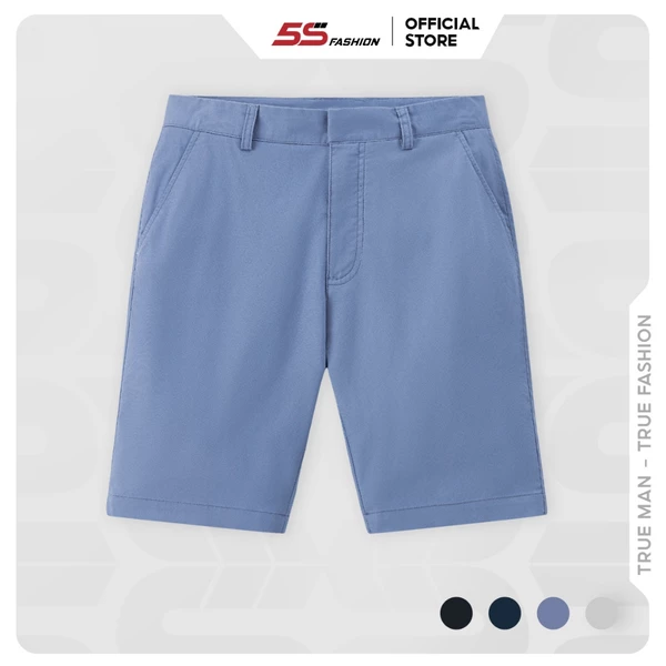 Quần Short Kaki Nam 5S FASHION, Sợi Bamboo Trơn, Cạp Cúc Mặt Trong Tinh Tế (QSK24014)