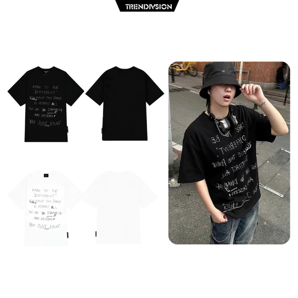 Áo thun Local Brand TRENDIVISION Dare To Be Different  Cotton 100% Unisex Nam Nữ Form Rộng Tay Lỡ Oversize