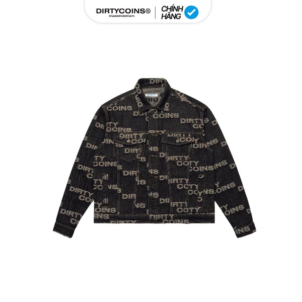 Áo Khoác DirtyCoins Frayed Logos Denim Jacket