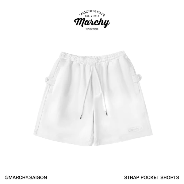 MARCHY - Strap Pocket Shorts - Quần sọt