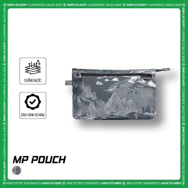 Túi Đựng Mỹ Phẩm SimpleCarry MP Pouch, Thiết Kế Nhiều Ngăn Thông Minh, Màu Black Loften