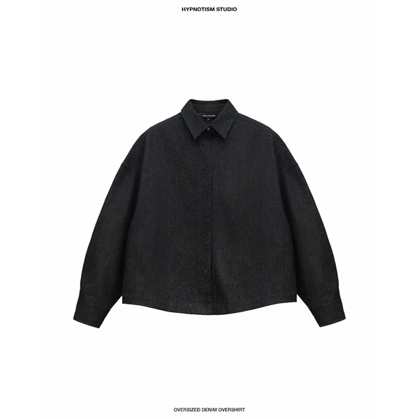 HYPNOTISM | OVERSIZED DENIM OVERSHIRT - Áo sơ mi tay dài denim form rộng