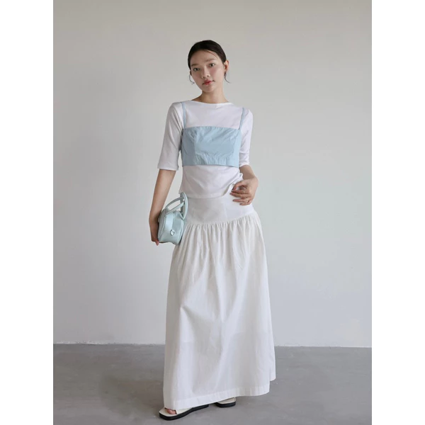 Áo hai dây cotton khoá kéo phía sau | 𝐒𝐎𝐌𝐒 | 𝐎𝐫𝐫𝐚 𝐓𝐨𝐩