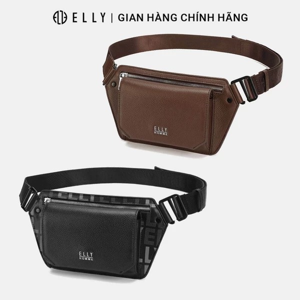 Túi bao tử nam da thật ELLY HOMME ETM29 cao cấp chính hãng