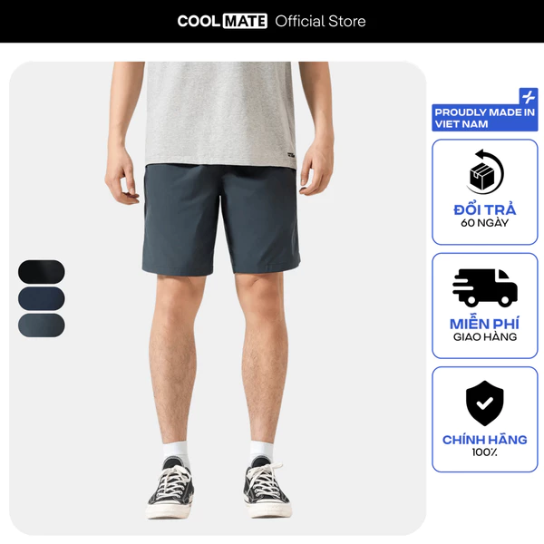 [MUA 3 GIẢM 12%]Quần thể thao nam Daily Short có khoá kéo năng động Coolmate