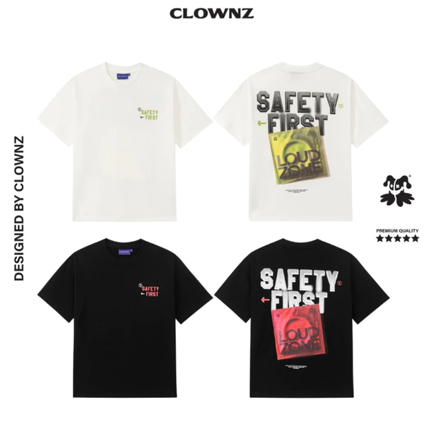 Áo phông ClownZ Safety First T-shirt cotton cao cấp áo thun nam nữ unisex