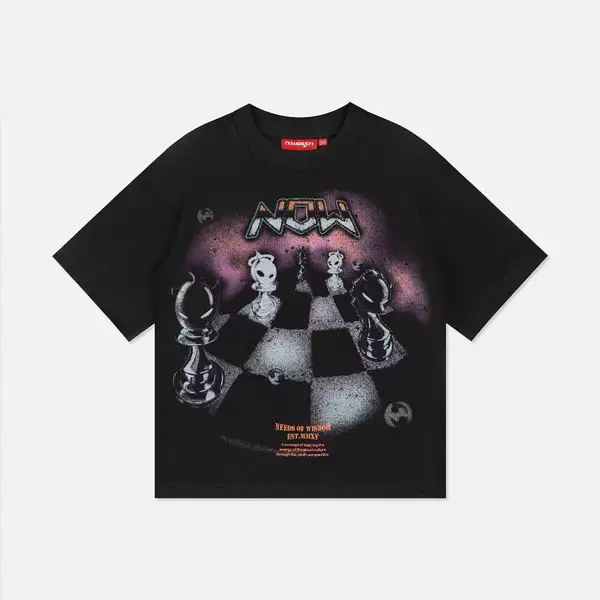 Áo thun NEEDS OF WISDOM Chess Tee - Black - Local Brand Chính Hãng