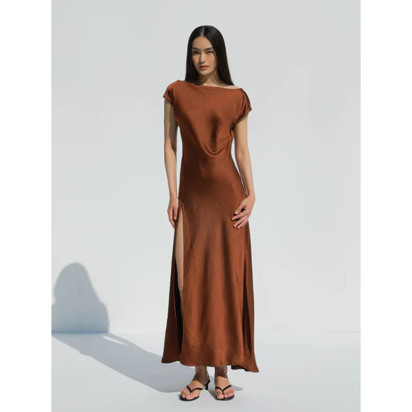 COCO SIN -  Đầm Phi Lụa Xẻ Tà - Summer Collection