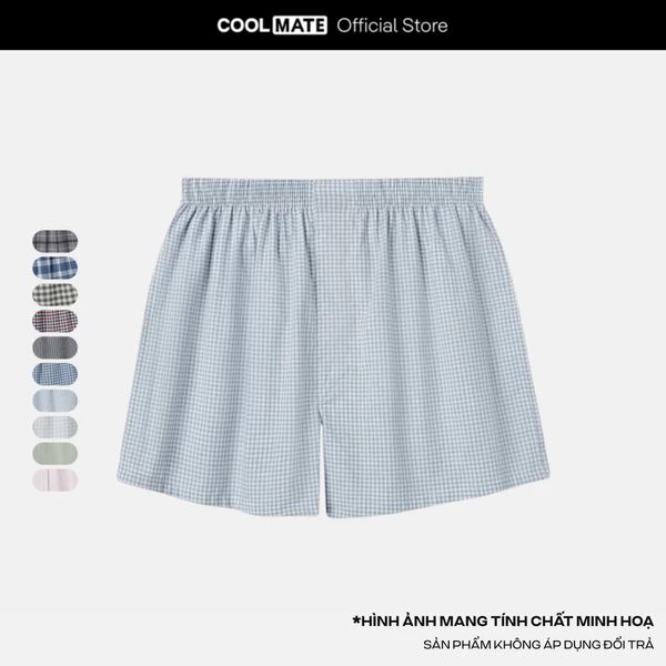 [MUA 2 GIẢM 50%]Quần đùi mặc nhà nam kẻ sọc mềm mại thoáng mát MÀU NGẪU NHIÊN Coolmate  [ Không đổi trả ]