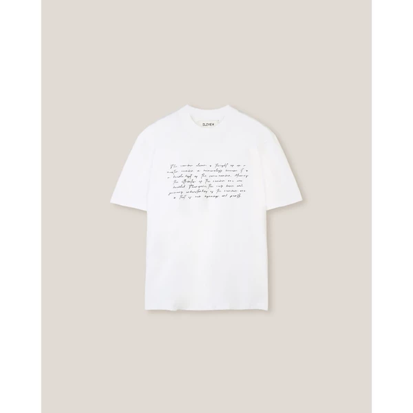 ELEVEN - Áo thun unisex nam nữ Printed Means Small - màu Trắng