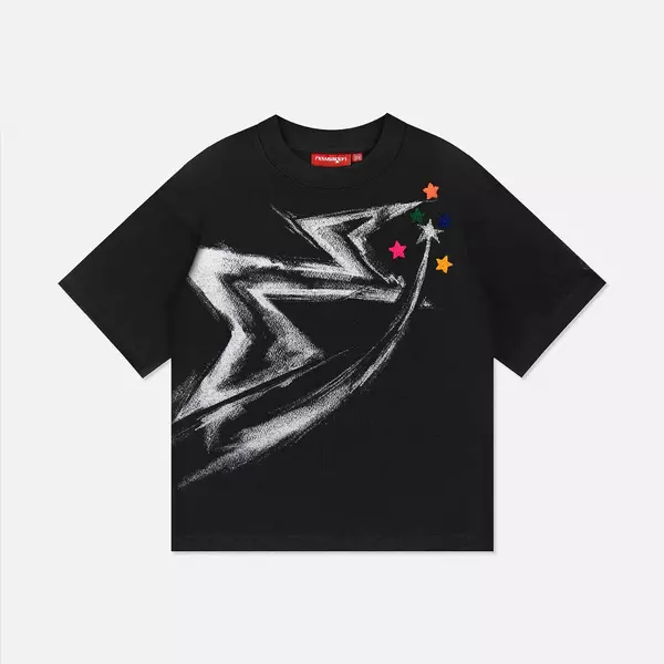 Áo thun NEEDS OF WISDOM Star Tee - Black - Local Brand Chính Hãng