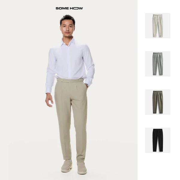 Quần Tây Nam Sidetab 1B Waist, Chất Vải Cotton Rayon Spandex Thoải Mái, QT0025, SOME HOW STORE