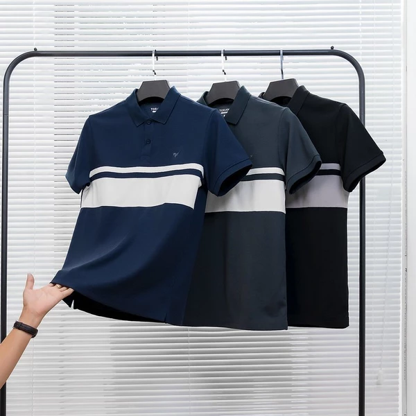 Áo polo nam can phối Horizontal Color Scheme TORANO ngắn tay, thoáng khí FSTP004