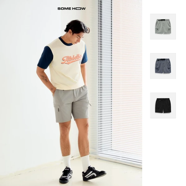Quần Short Nam Paracheck Base, Chất Vải Nilon Spandex Thoải Mái, QS0086, SOME HOW STORE