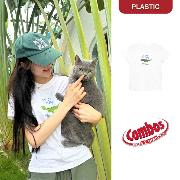 Áo thun babytee "Cá sấu" vải cotton 250gsm cao cấp, ôm dáng chuẩn form fit dày dặn TRANGCASAU03