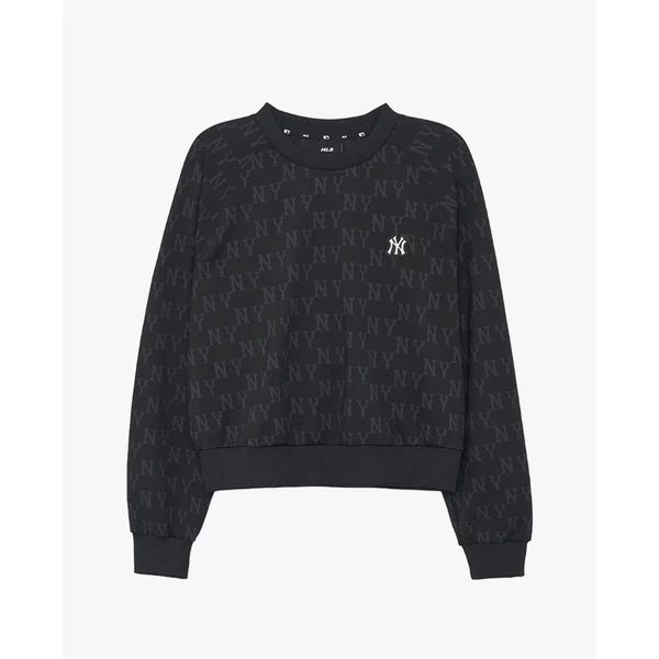 MLB - Áo sweatshirt nữ cổ tròn tay dài Monogram_3FMTM2034-50BKS