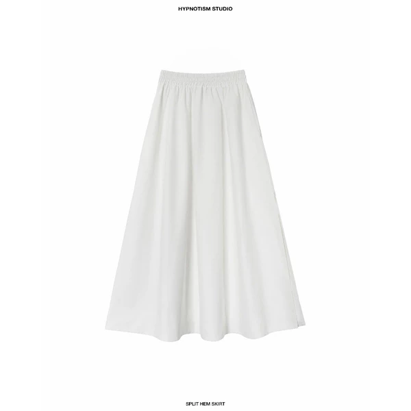HYPNOTISM | SPLIT HEM SKIRT - Chân váy xẻ tà chữ A đơn giản sành điệu