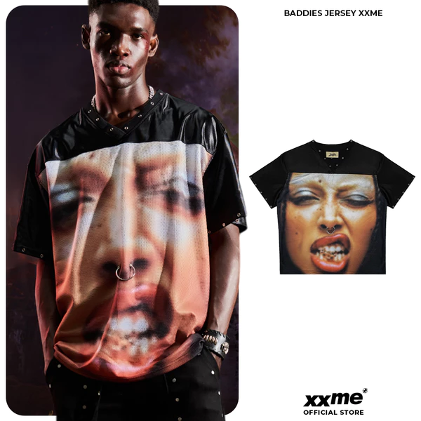 Áo Thun XXME Baddies Jersey - Màu Đen