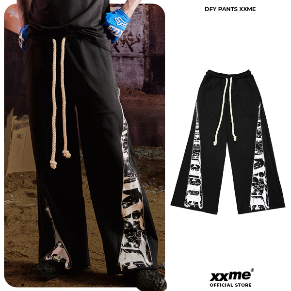 Quần Dài Ống Khóa Kéo Kiểu DFY Pants XXME - Màu Đen