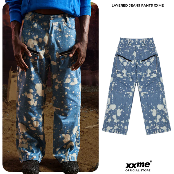 Quần Dài Túi Hộp Kiểu Layered Pants XXME - Màu Xanh Dương
