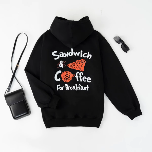 Áo Khoác Nỉ Hoodie Sandwich & Coffee Form Rộng Nam Nữ Unisex, Áo Hoodie Khoá Kéo Có Mũ Cao Cấp Chất Nỉ Bông