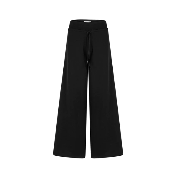 RUBIES Koro Pants - Quần Dài Nữ Vải Thun Nỉ Lưng Thun Ống Rộng A