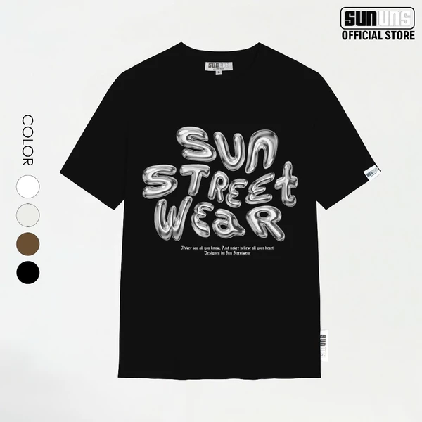 Áo Phông Local Brand Nam Nữ Unisex SUN Cổ Tròn Tay Ngắn Oversize 100% Cotton Áo Thun Nam Nữ Mã SUN32