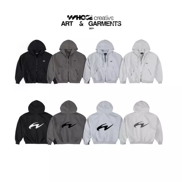 RUFFLE HOODIE ZIP - Áo khoác thêu xù khoá kéo 2 đầu (Có túi trong) Whose Studio
