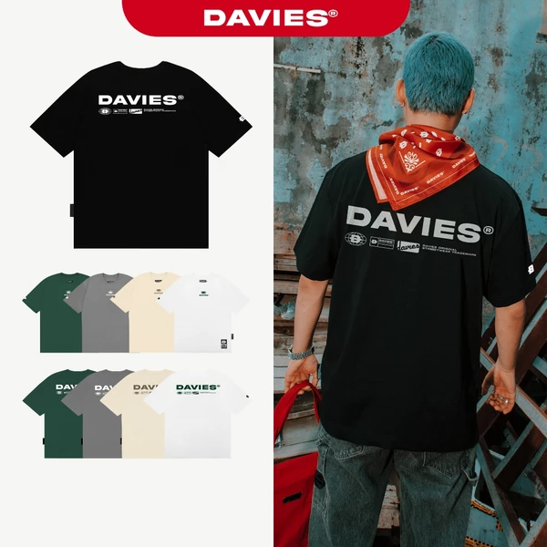 Áo thun nam nữ form rộng DAVIES tay lỡ nhiều màu basic tee local brand Original M3.0 |D26-T11