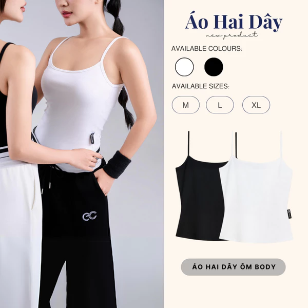 [MUA 2C ĐƯỢC GIẢM 100K] Áo 2 Dây Crop Nữ ECOCHIC Bra Trắng Đen Chất Liệu Cotton Mềm mại Thấm Hút Mồ Hôi Tốt B080