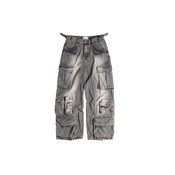 Quần Jeans ống rộng túi hộp SLY Cargo Desert