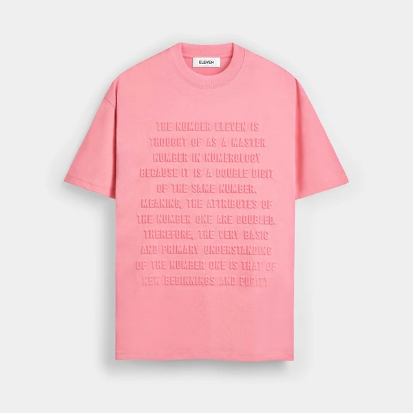 ELEVEN - Áo thun unisex nam nữ MEANS 3D màu Hồng