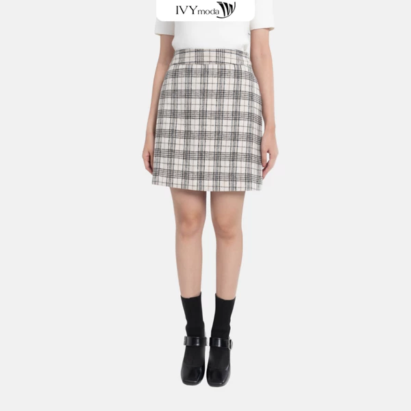 Chân váy dạ chữ A IVY moda MS 31M8016
