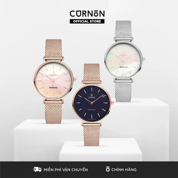 Bộ Sưu Tập Đồng Hồ Nữ Curnon Moraine - Hàng Chính Hãng - Thiết Kế Tối Giản, TInh Tế, Nữ Tính - Phù Hợp Mọi Phong Cách