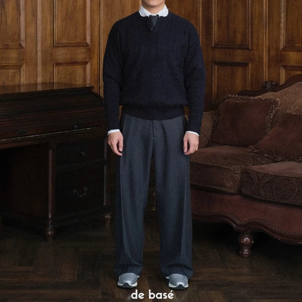 Áo Len Vặng Thừng - BLANK Cable-Knit Sweater - De Basé