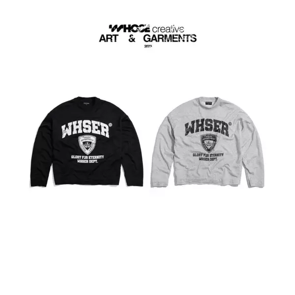 WHSER SWEATER - Áo sweater nỉ chân cua in lụa 4 Whose Studio