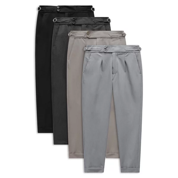 Quần Tây Nam Sidetab Double Loops, Chất Vải Tây Cotton Thoải Mái, QT0024,SOME HOW STORE